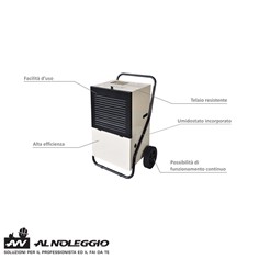 Ruote e maniglia per trasporto del deumidificatore DH 792 