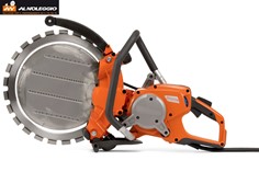 Troncatrice elettrica taglio 32.5cm dettaglio lama 