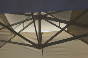 climatizzazione eventi ombrelloni Ombrellone palo laterale 3m x 3m