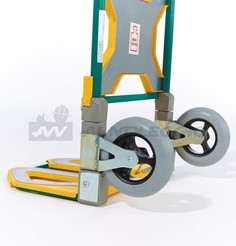 Carrello extra-piatto 12 cm con vassoio e ruote pieghevoli 