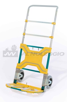Carrello manuale pieghevole professionale con struttura in acciaio e capacità 120 kg 