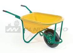Carriola professionale robusta con vasca in polietilene 90L 