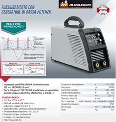 Saldatrice Inverter Professionale 170 A con funzione TIG 