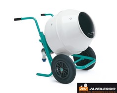 Betoniera Compatta 134L - Vasca Acciaio - Capacità Impasto ~100L - Potenza 0.3 kW 