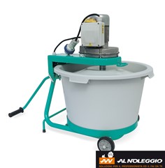 Miscelatrice Compatta Elettrica - Capacità Vasca 60L - Potenza 0,55 kW - Ideale per Malte Tecniche e Autolivellanti 