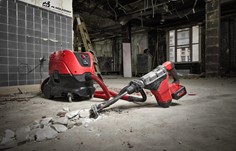 Martello perforatore leggero con peso di 10.2 kg incluso pacco batteria 
