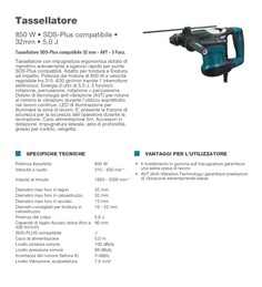 Noleggio tassellatore con tecnologia anti vibrazione AVT 