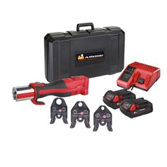 Pressatrice idraulica con batterie 2.0 AH, ganasce per TH16, TH20, TH26, TH32, TH40 in valigetta 