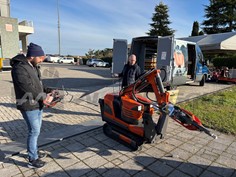 Sistema braccio robusto e cilindri saldati per demolizioni impegnative 