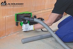 Scanalatore per fresatura su calcestruzzo e muratura, motore 2300 W con impugnatura ergonomica 