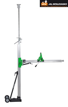 Supporto colonna telescopica per carotaggi in soffitti 