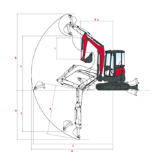 Noleggio escavatore 27 quintali con consumi ridotti a Venezia L'escavatore 27 quintali è dotato di un motore efficiente che garantisce consumi ridotti.