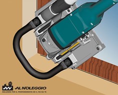 Rifilatrice per sostituzione finestre con base reversibile 