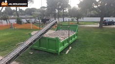 Nastro trasportatore 3 metri - Lunghezza modulo traino, telaio e tensione 