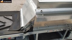 Nastro trasportatore 3 metri - Predisposizione con foratura Ø50mm per montaggio su impalcature 