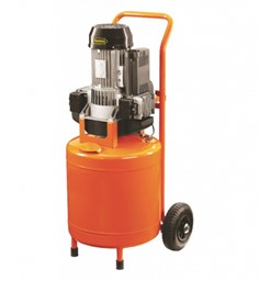Compressore 50lt verticale, potenza 2,2 kW, serbatoio 50L, pressione max 10 bar, rumore 80 dB(A), dimensioni 48x102x55 cm 