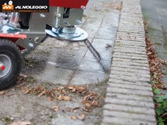 Spazzola a motore con protezione - Dettaglio del disco porta-spazzole 