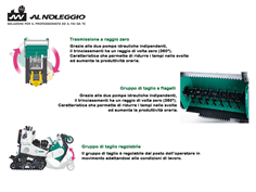 Trinciasementi con sterzata a raggio zero 