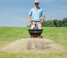 Vista frontale getto di distribuzione materiale 