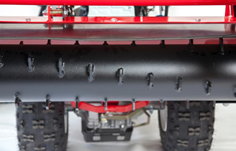 Rastrello a motore per giardino 