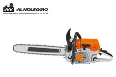 Motosega per lavori forestali - Vista frontale 