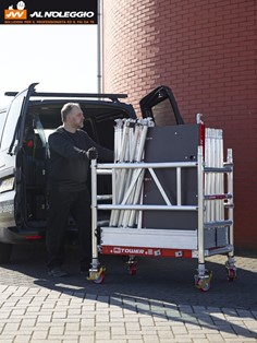 Noleggio Trabattello Alluminio - Utilizzabile all'interno e all'esterno 