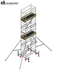 Trabattello Gemini - Portata massima: 200 kg 