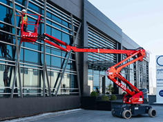 piattaforma articolata rotazione torretta 