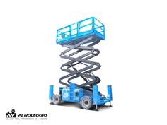 piattaforma forbice ruote off road 