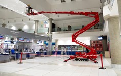 Piattaforma ragno in lavorazione 