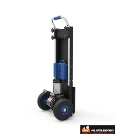 Carrello saliscale elettrico - Vista laterale 