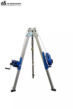 Treppiede per sollevamento di materiali - Capacità 250 kg con cinturino da 500 kg 