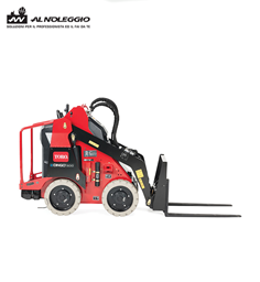 Miniskid eDingo con forche per sollevamento 