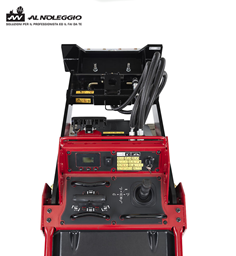 Visuale dell'utilizzatore su Miniskid Dingo 