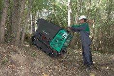 Motocarriola stabile su rampe o pendenze 