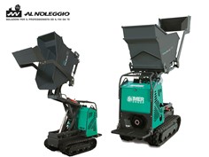 Motocarriola con kit sollevamento per scarico agevolato 