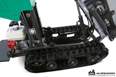 Motocarriola con pianale a sponde apribili e peso macchina di 305 kg 