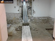 Nastro trasportatore con telaio lungo 3 metri e largo 0,47 metri 