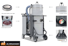 Aspiratore professionale con contenitore da 50L/100L 