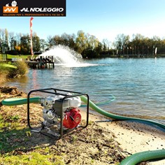 Motopompa in ghisa per acque sporche con sezione detriti 