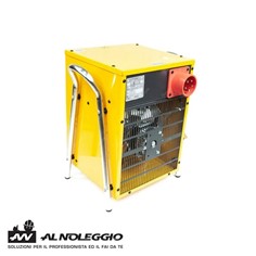 Generatore di aria calda B9 EPB con piedistalli in metallo e gommini robusti 