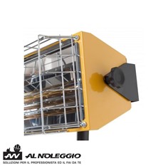 Riscaldatore portatile Hall 1500 con griglia protettiva e piedistallo 